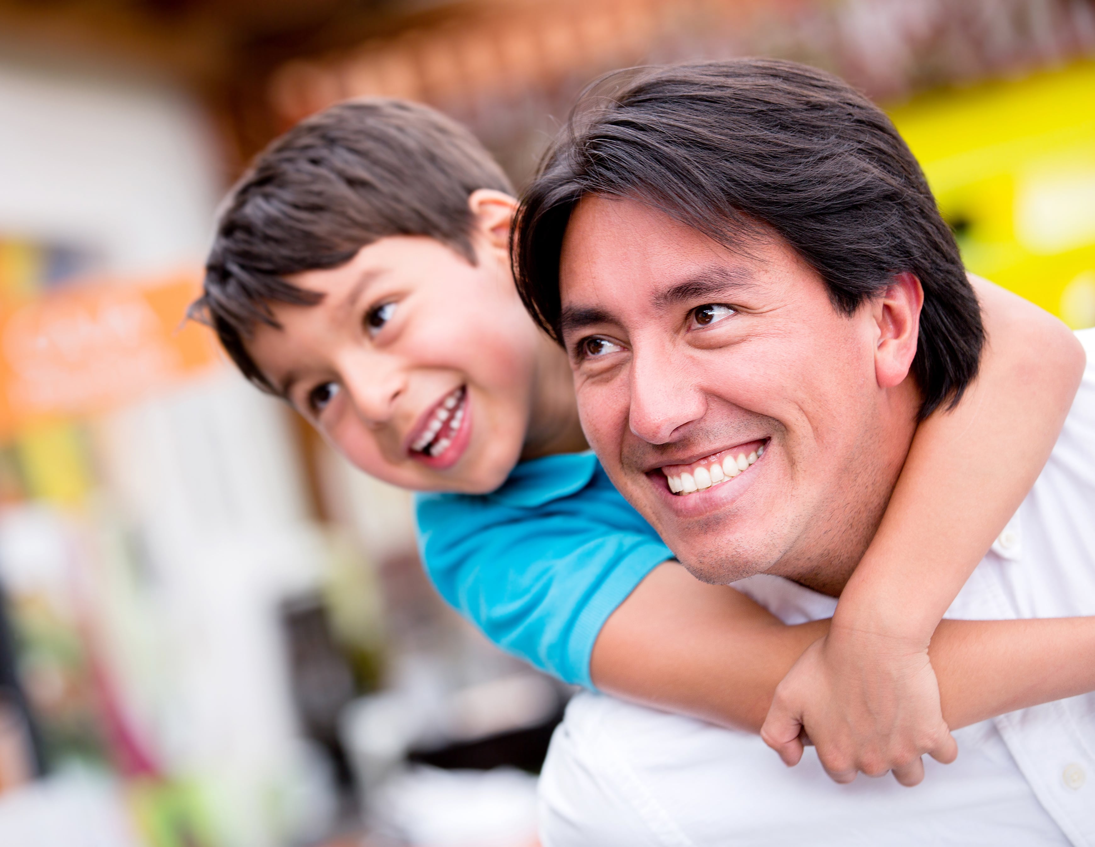 father and son with primary custody in San Antonio, TX